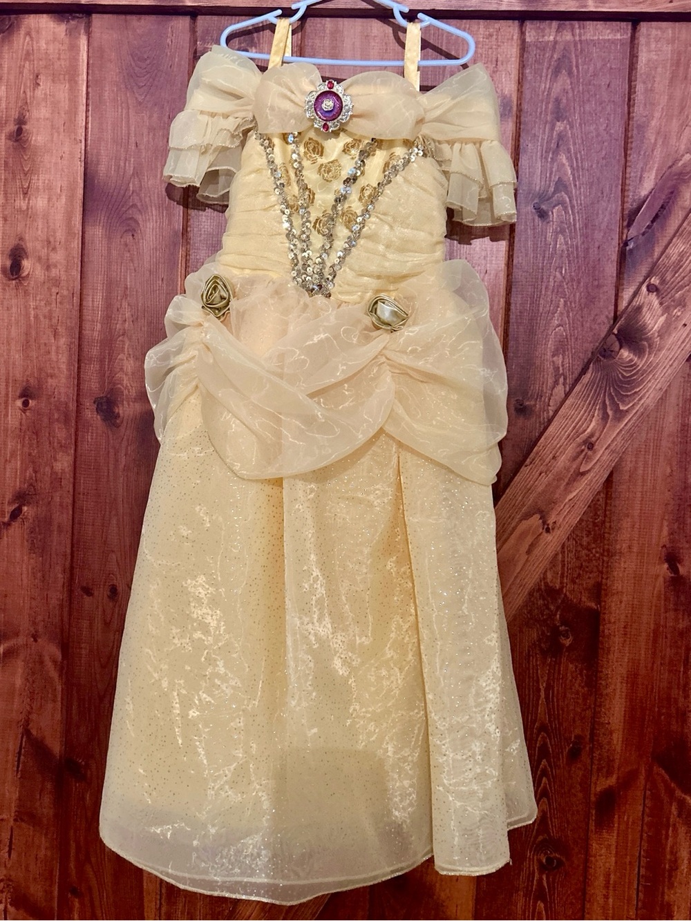 Disney Store Princess Beauty & the Beast Belle Halloween Costume Dress Girl 5/6